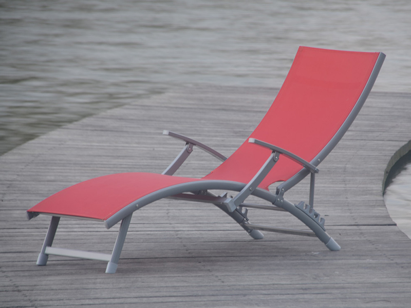 Sun Lounger -kannen tuoli taitettu aula, taitettava rentoutuma, alumiini taitettava ulkotuoli YQ-TB-447