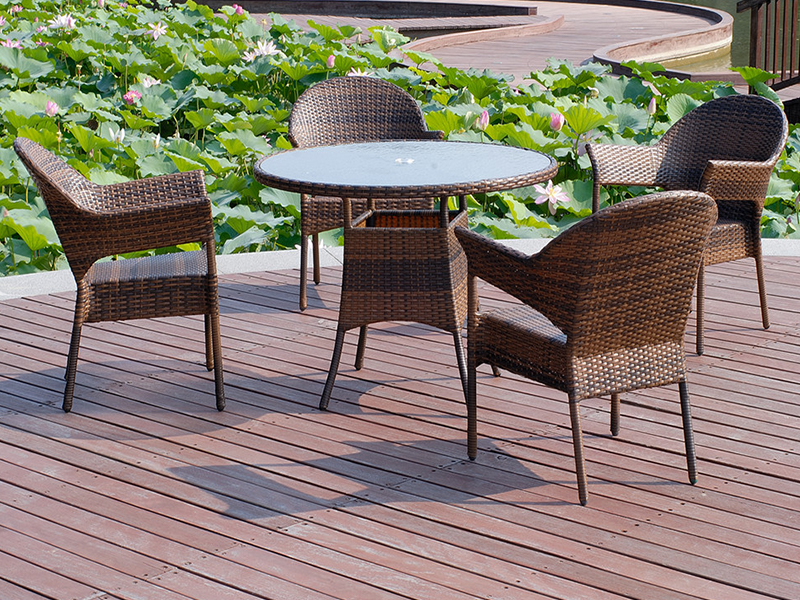 Rattan-ruokailusetti YQR-231