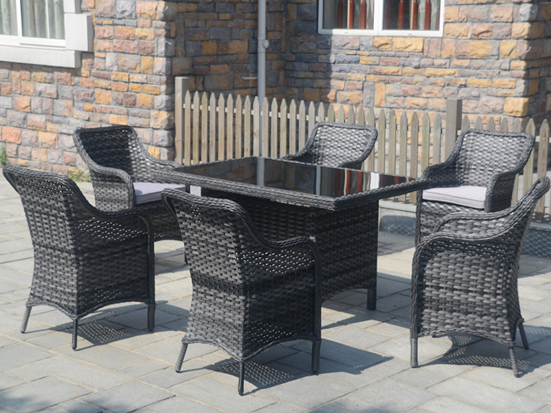 Rattan-ruokailusetti YQR-440