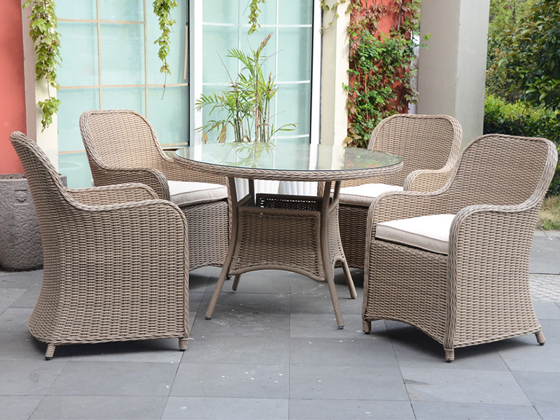 Rattan-ruokailusetti YQR-491