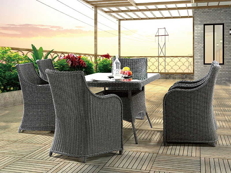 Rattan-ruokailusetti YQR-497B